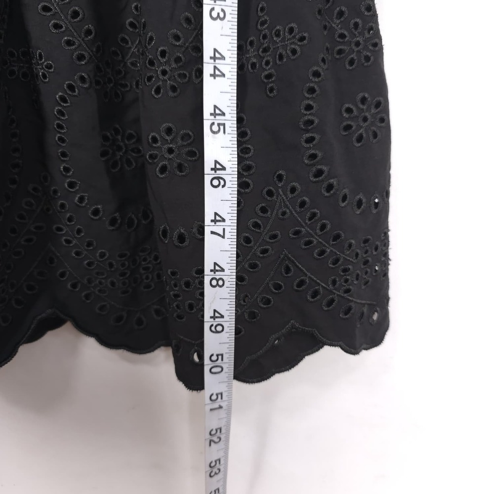 CALYPSO St Barth Womens New Midi Dress XS Boho Eyelet Smocked Flutter Sleeve - Picture 4 of 11